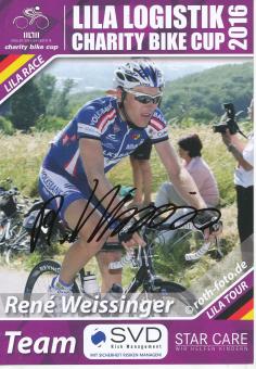 Rene Weissinger   Radsport  Autogrammkarte  original signiert 