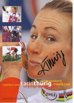 Karin Thürig  Schweiz   Radsport  Autogrammkarte  original signiert 
