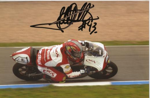 Manuel Hernandez  Spanien  Motorrad  Autogramm Foto original signiert 