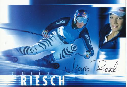Maria Riesch   Ski Alpin  Autogrammkarte  original signiert 