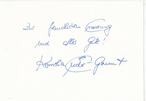 Kornelia Ender Grummt  DDR  Schwimmen  Autogramm Karte original signiert 