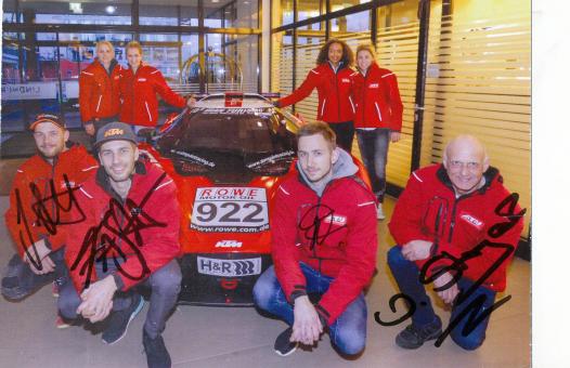 ROWE  Motorsport Team  Auto Motorsport  Autogrammkarte  original signiert 
