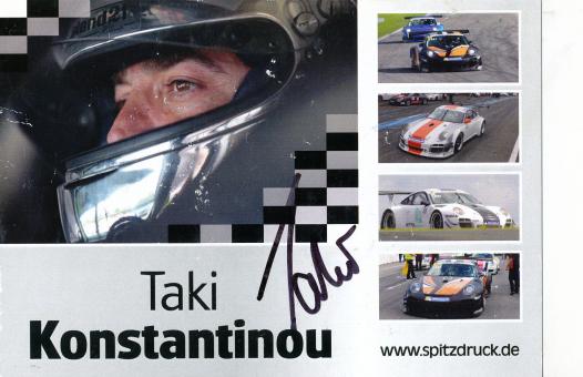 Taki Konstantinou   Auto Motorsport  Autogrammkarte  original signiert 