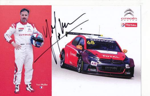 Yvan Muller  Citroen   Auto Motorsport  Autogrammkarte  original signiert 