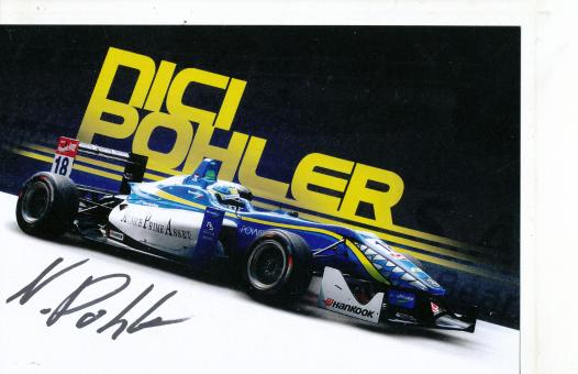 Nicolas Pohler   Auto Motorsport  Autogrammkarte  original signiert 