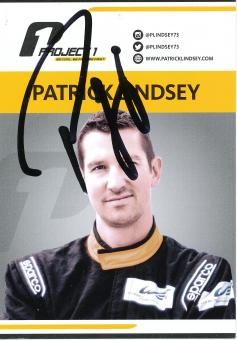 Patrick Lindsey  Auto Motorsport  Autogrammkarte  original signiert 