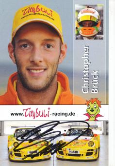 Christopher Brück  Auto Motorsport  Autogrammkarte  original signiert 