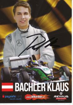Klaus Bachler   Mercedes  Auto Motorsport  Autogrammkarte  original signiert 