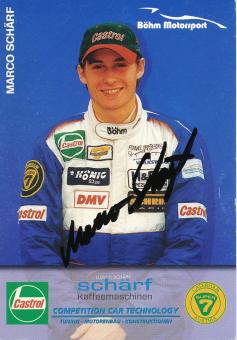 Marco Schärf  Auto Motorsport  Autogrammkarte  original signiert 