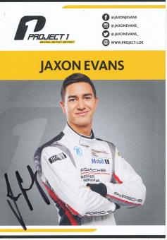 Jaxon Evans  Auto Motorsport  Autogrammkarte  original signiert 