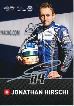 Jonathan Hirschi  Jaguar  Auto Motorsport  Autogrammkarte  original signiert 