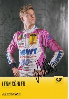 Leon Köhler  Auto Motorsport  Autogrammkarte  original signiert 