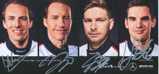 Jäger & Seyfarth & Stolz & Baumann  Mercedes  Auto Motorsport  Autogrammkarte  original signiert 