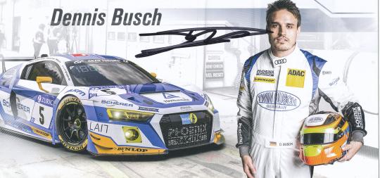 Dennis Busch  Audi  Auto Motorsport  Autogrammkarte  original signiert 