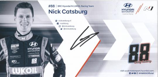 Nick Catsburg  Auto Motorsport  Autogrammkarte  original signiert 