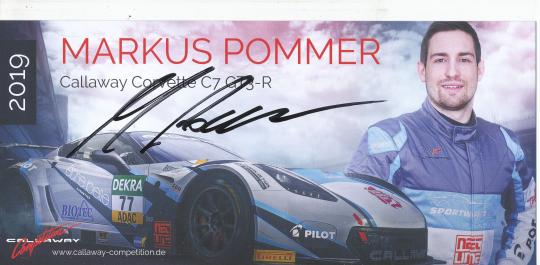 Markus Pommer  Auto Motorsport  Autogrammkarte  original signiert 