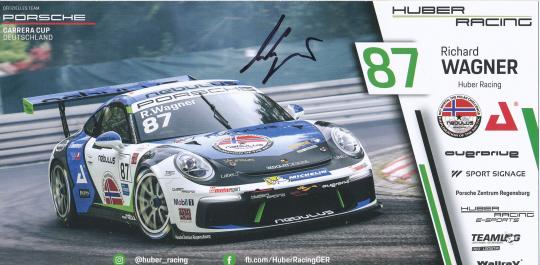 Richard Wagner  Porsche  Auto Motorsport  Autogrammkarte  original signiert 