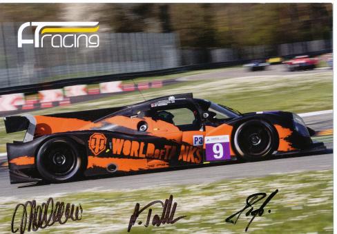 Maurizio Mediani & Alexander Talkanitsa & Jr.  Auto Motorsport 15 x 21 cm Autogrammkarte  original signiert 