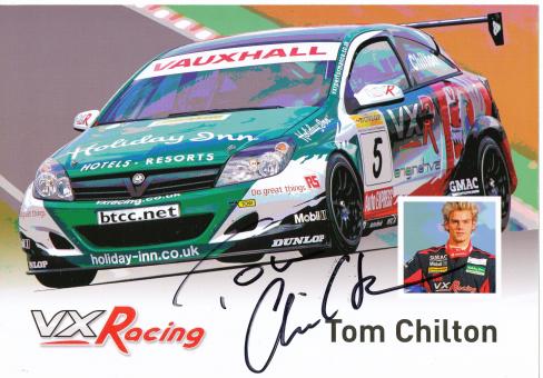 Tom Chilton  Auto Motorsport 15 x 21 cm Autogrammkarte  original signiert 