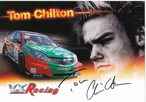 Tom Chilton  Auto Motorsport 15 x 21 cm Autogrammkarte  original signiert 