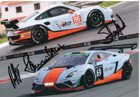 Gulf Racing  Auto Motorsport 15 x 21 cm Autogrammkarte  original signiert 