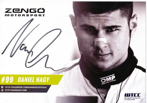Daniel Nagy  Auto Motorsport 15 x 21 cm Autogrammkarte  original signiert 