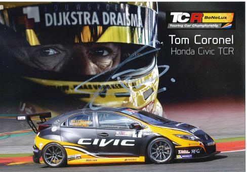 Tom Coronel   Auto Motorsport 15 x 21 cm Autogrammkarte  original signiert 