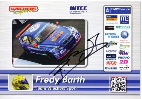 Fredy Barth  Auto Motorsport 15 x 21 cm Autogrammkarte  original signiert 