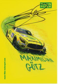 Maximilian Götz  Mercedes Auto Motorsport 15 x 21 cm Autogrammkarte  original signiert 
