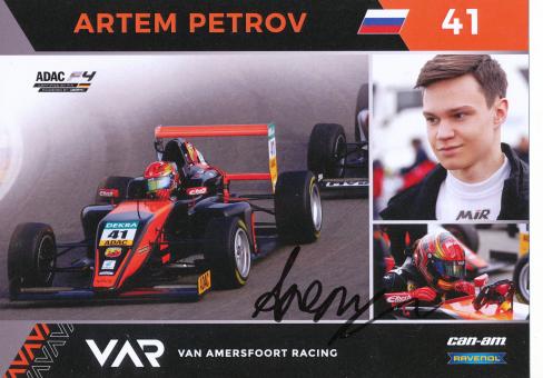 Artem Petrov   Auto Motorsport 15 x 21 cm Autogrammkarte  original signiert 