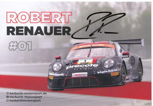 Robert Renauer   Auto Motorsport 15 x 21 cm Autogrammkarte  original signiert 