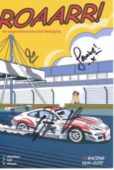 Hill & Shoffner & Klasen  Auto Motorsport Autogrammkarte  original signiert 