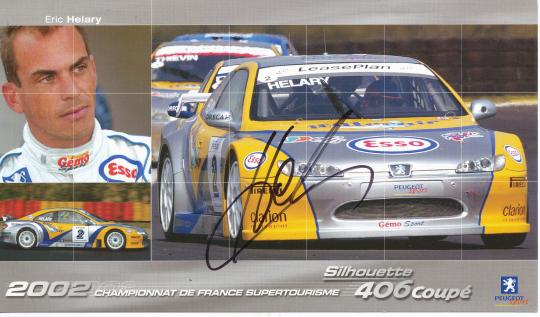 Eric Helary   Auto Motorsport  Autogrammkarte  original signiert 