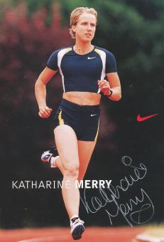Katharine Merry  Großbritanien  Leichtathletik  Autogrammkarte original signiert 
