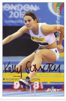 Kelly Sotherton  Großbritanien  Leichtathletik  Autogrammkarte original signiert 