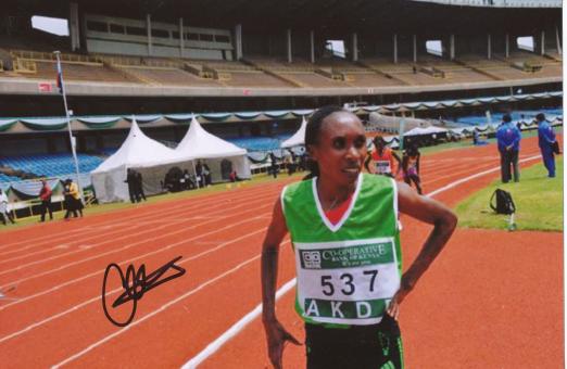 Gladys Cherono  Leichtathletik  Autogramm Foto original signiert 