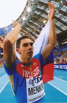 Aleksandr Menkov  Rußland  Leichtathletik  Autogramm Foto original signiert 