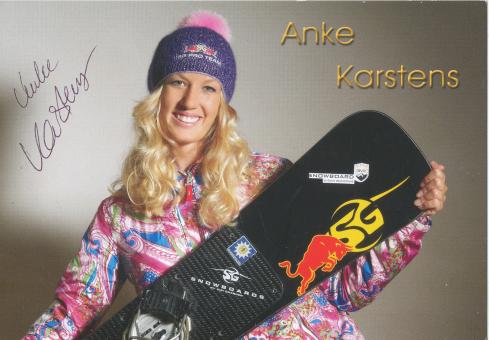 Anke Karstens  Snowboard Ski  Autogrammkarte original signiert 