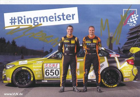 David Griessner & Yannick Fübrich Auto Motorsport  Autogrammkarte original signiert 