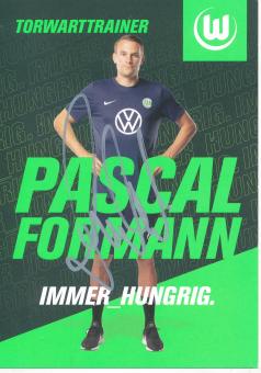 Pascal Formann  2019/2020  VFL Wolfsburg  Fußball Autogrammkarte original signiert 