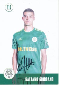 Gaetano Giordano  2018/2019  FC Homburg  Fußball Autogrammkarte original signiert 