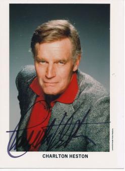 Charlton Heston  † 2008  Film & TV  Autogramm Foto original signiert 