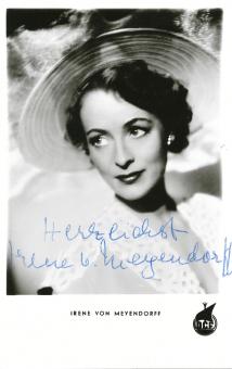 Irene von Meyendorff † 2001  Film & TV  Autogrammkarte  original signiert 