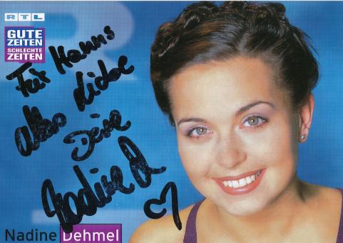 Nadine Dehmel  GZSZ  RTL   TV  Autogrammkarte original signiert 