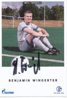 Benjamin Wingerter  FC Schalke 04  Fußball Autogrammkarte original signiert 