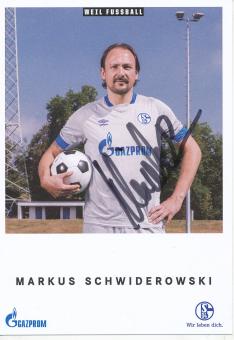 Markus Schwiderowski  FC Schalke 04  Fußball Autogrammkarte original signiert 