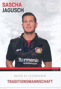 Sascha Jagusch  Traditionsmannschaft 2018/2019  Bayer 04 Leverkusen  Fußball Autogrammkarte original signiert 