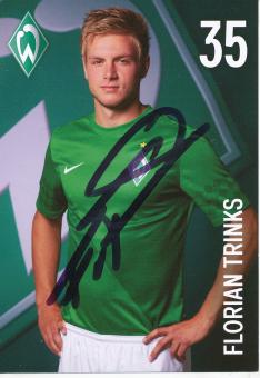 Florian Trinks  2012/2013  SV Werder Bremen  Fußball Autogrammkarte original signiert 