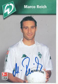 Marco Reich  2002/2003  SV Werder Bremen  Fußball Autogrammkarte original signiert 
