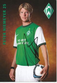 Peter Niemeyer  2009/2010  SV Werder Bremen  Fußball Autogrammkarte original signiert 
